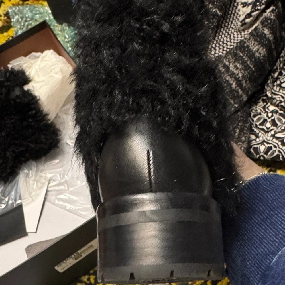 Coach Women's Black Fur Boots - Picture 6 of 8